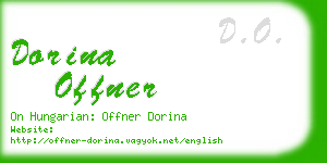 dorina offner business card